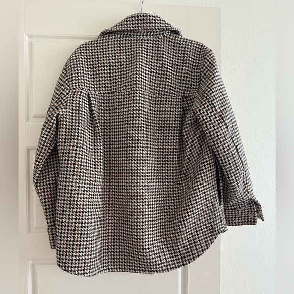 Women’s H&M Houndstooth Print Jacket Size Small - Picture 4 of 5